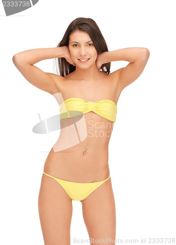 Image of beautiful woman in bikini