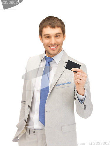 Image of businessman with credit card