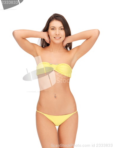 Image of beautiful woman in bikini