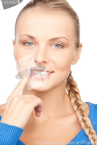 Image of pensive woman