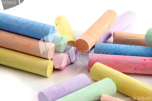 Image of Loads of colored chalks