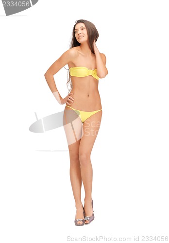 Image of beautiful woman in bikini