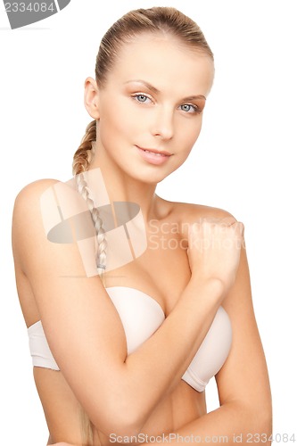 Image of beautiful woman in bra