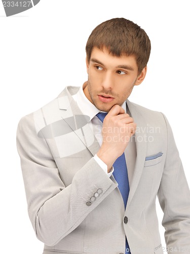 Image of pensive man