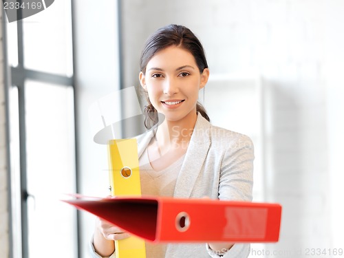 Image of woman with folder