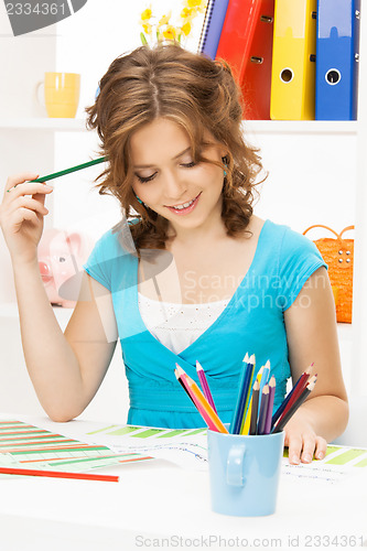 Image of happy and smiling woman