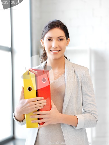 Image of woman with folder
