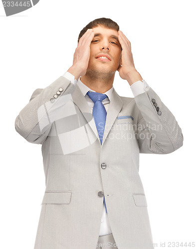 Image of unhappy man