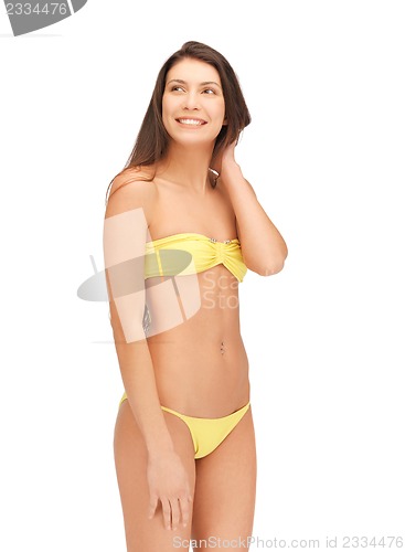 Image of beautiful woman in bikini