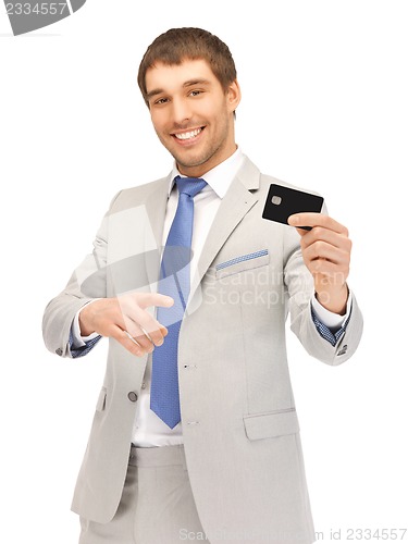 Image of businessman with credit card