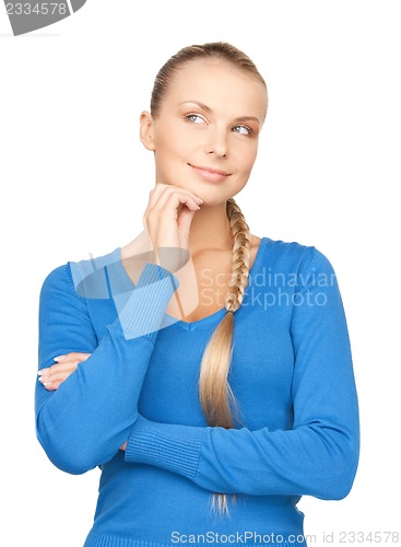 Image of pensive woman