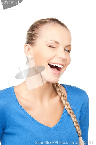 Image of happy and smiling woman