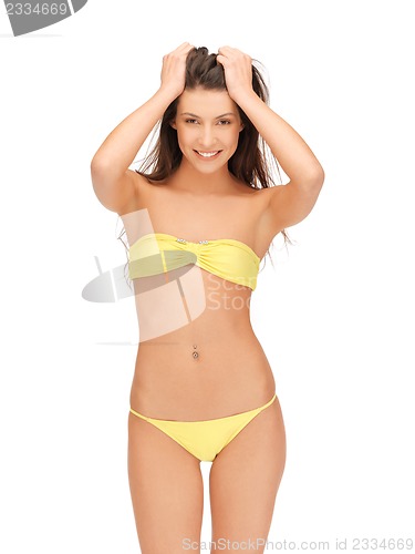 Image of beautiful woman in bikini