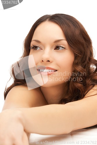 Image of beautiful woman in spa salon