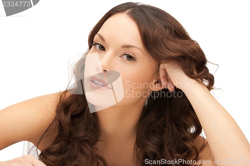 Image of beautiful woman in spa salon