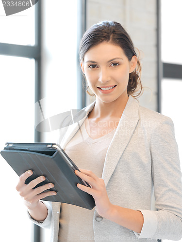 Image of woman with tablet pc computer