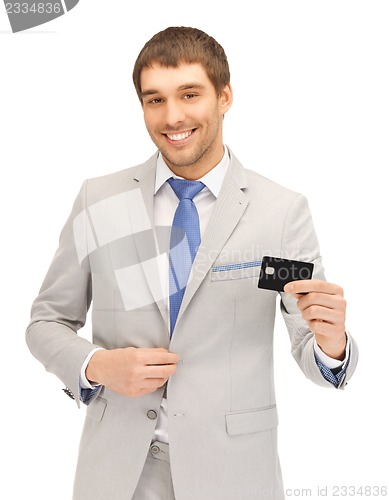 Image of businessman with credit card