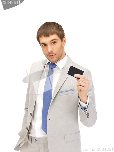 Image of businessman with credit card