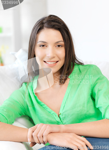 Image of happy and smiling woman