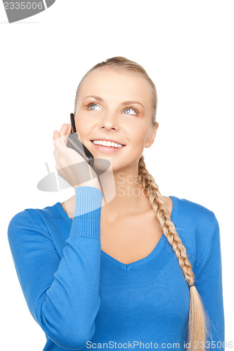 Image of businesswoman with cell phone