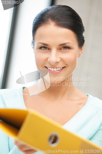 Image of woman with folder