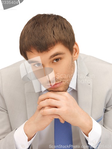 Image of pensive man