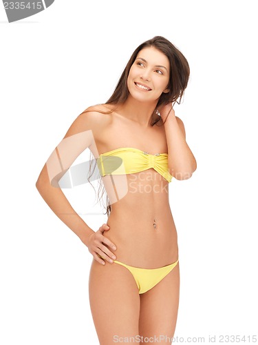 Image of beautiful woman in bikini