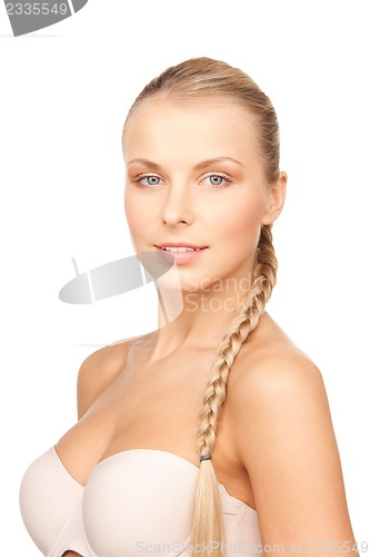 Image of beautiful woman in bra