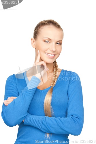 Image of pensive woman