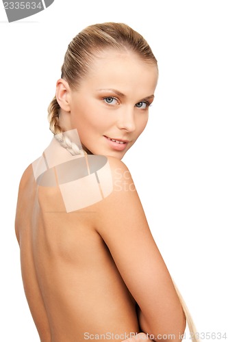Image of beautiful topless woman