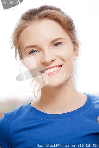 Image of happy and smiling teenage girl