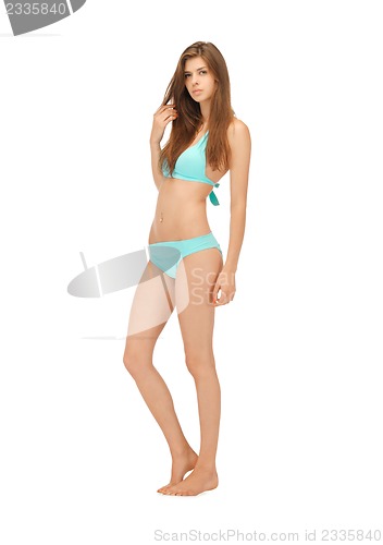 Image of beautiful woman in bikini