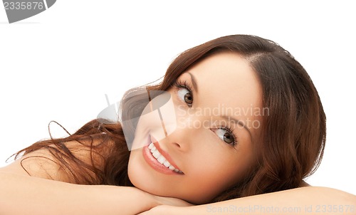 Image of beautiful woman in spa salon