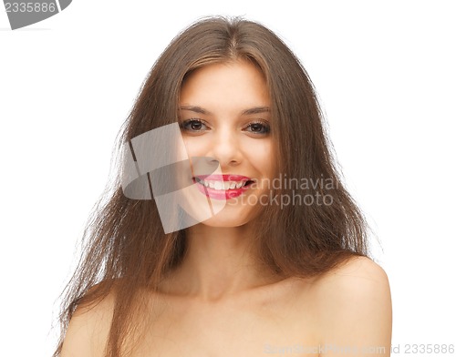 Image of beautiful woman with long hair