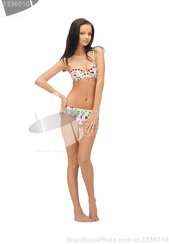 Image of beautiful woman in bikini