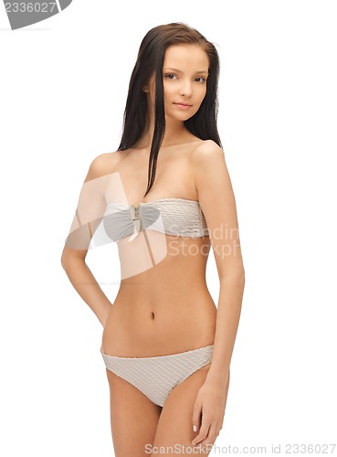Image of beautiful woman in bikini