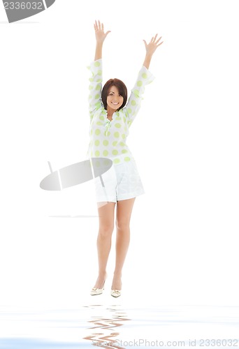 Image of lovely woman in casual clothes