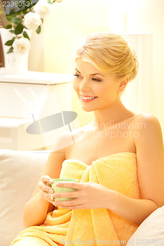 Image of woman with a cup