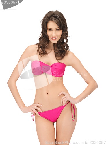 Image of beautiful woman in bikini