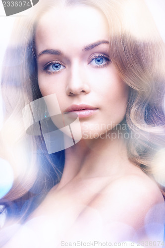 Image of beautiful woman with long hair