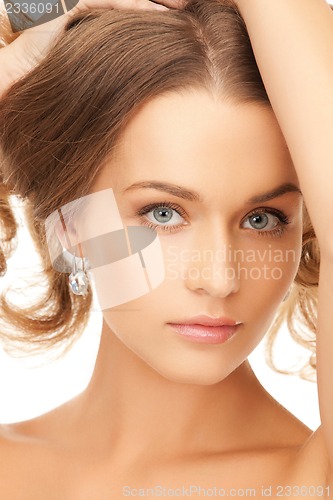 Image of beautiful woman with long hair