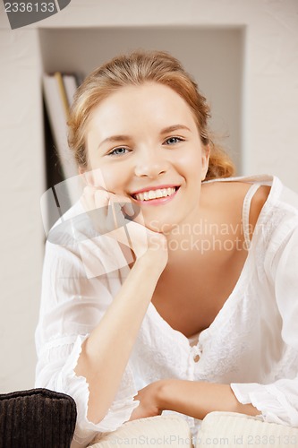 Image of happy and smiling teenage girl