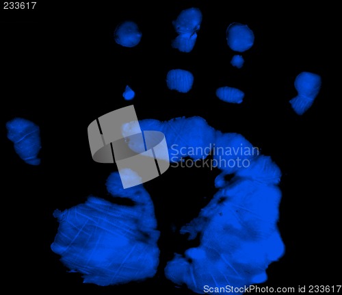 Image of Hand Print blue