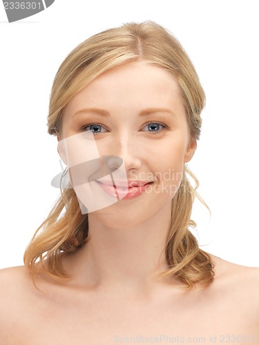 Image of beautiful woman with long hair