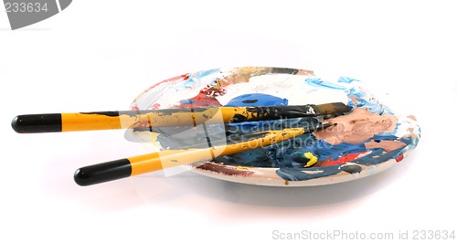 Image of PaintBrushes on a white Background