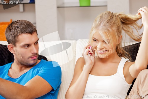 Image of couple with cellphone