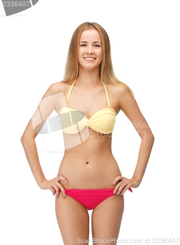 Image of beautiful woman in bikini