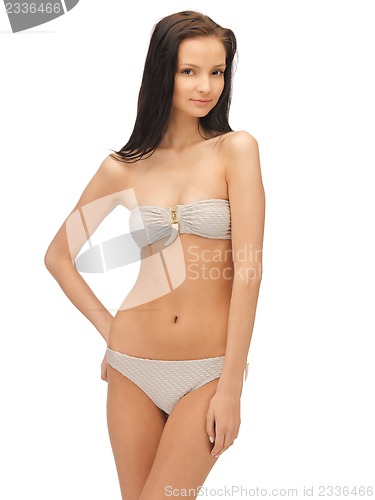 Image of beautiful woman in bikini