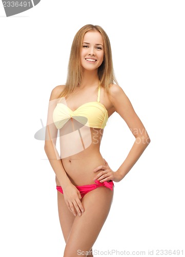 Image of beautiful woman in bikini