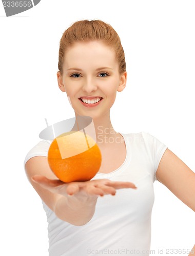 Image of teenage girl with orange